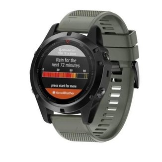 Pulseira Para Garmin Fenix 6x 5x 3 3 hr Verde Militar / Musgo