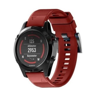 Pulseira Para Garmin Fenix 6x 5x 3 3hr Vermelha