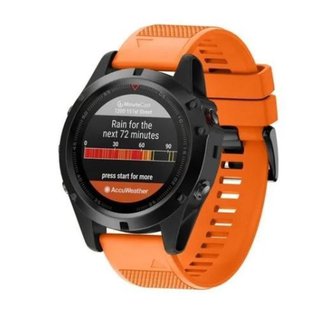 Pulseira Para Garmin Fenix 6x 5x 3 Laranja