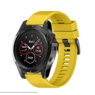 Pulseira Para Garmin Fenix 6x 5x 3hr 3 Amarela