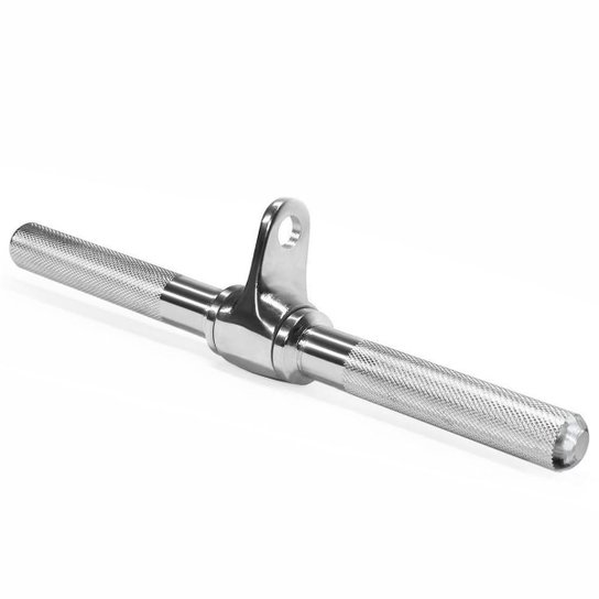 Puxador Pulley Tríceps Barra Reta Cromada c/ Rolamento Giro