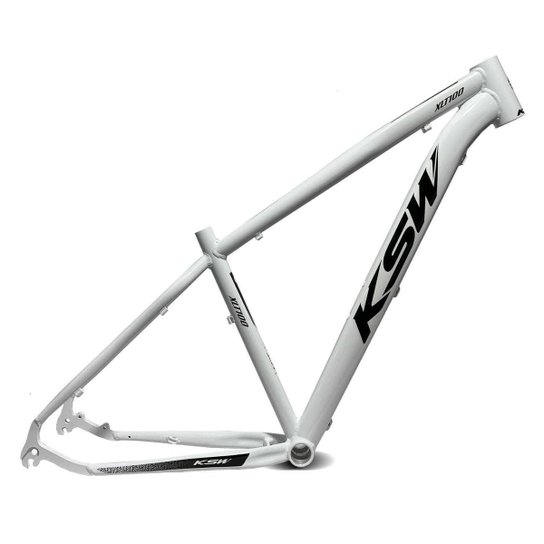 Quadro De Bicicleta Aro 29 KSW XLT 100 Alumínio MTB - Branco+Preto Menor preço em Quadro De Bicicleta Aro 29 KSW XLT 100 Alumínio MTB - Branco+Preto