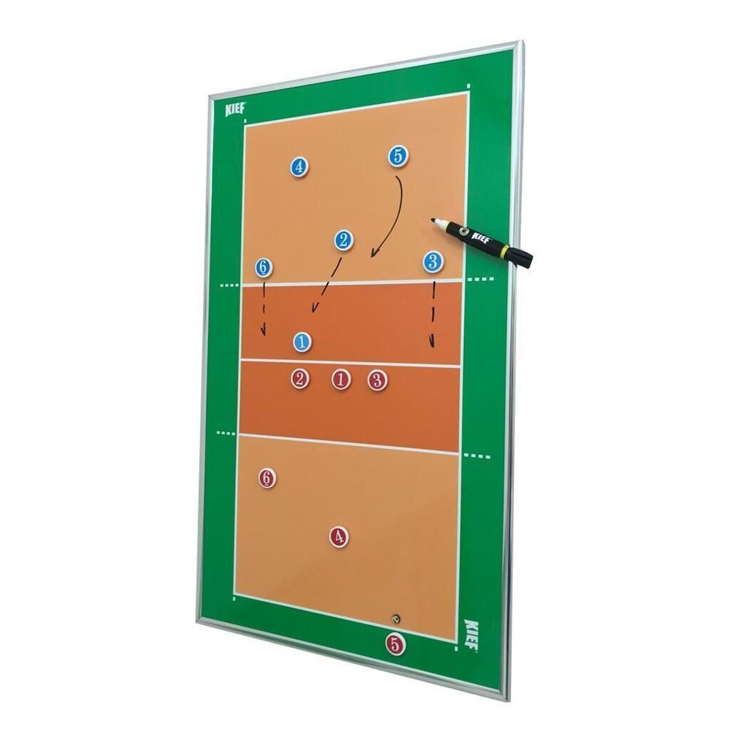 Quadro Tático Magnético de Voleibol para Parede Kief