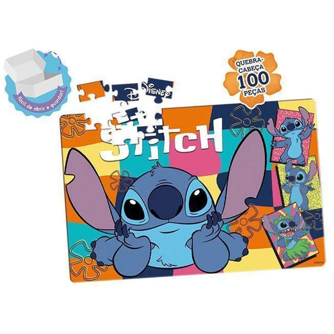 Quebra-cabeça 100 Peças Super Kit Stitch - Colorido | Netshoes