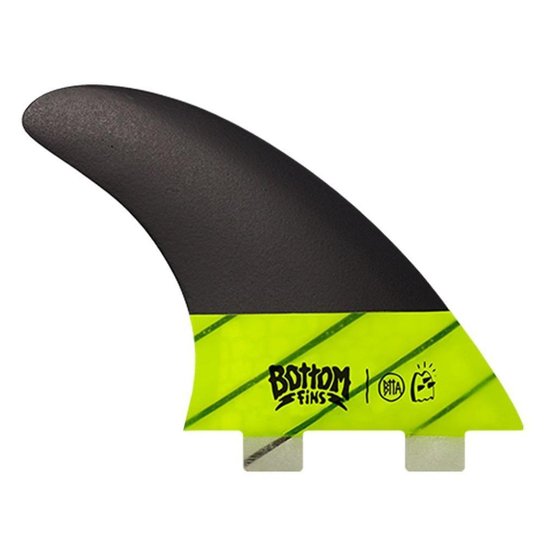 Quilhas Bottom Fins Medium Carbono Encaixe Fcs1 - Amarelo