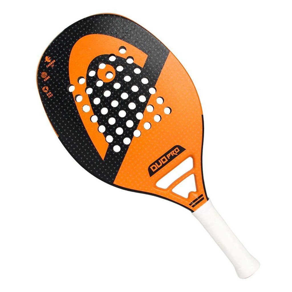 Raquete de Beach Tennis Head Duo Pro Preta e Laranja