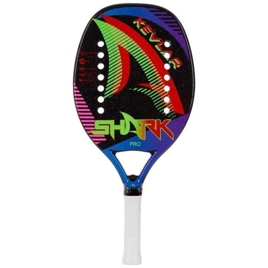 Raquete de Beach Tennis Shark Kevlar 2022 - Preto Menor preço em Raquete de Beach Tennis Shark Kevlar 2022 - Preto