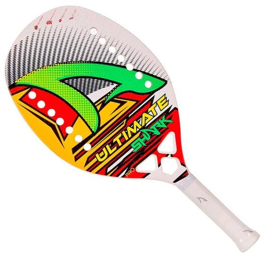 Raquete De Beach Tennis Shark Ultimate 2022 - Único - Branco+Vermelho Menor preço em Raquete De Beach Tennis Shark Ultimate 2022 - Único - Branco+Vermelho