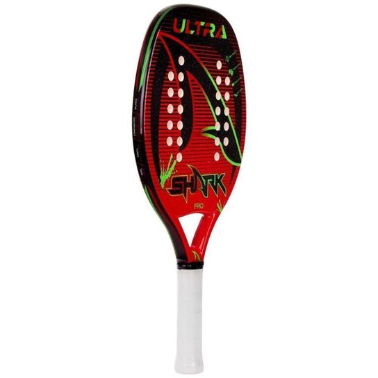 Raquete de Beach Tennis Shark Ultra - Vermelho Menor preço em Raquete de Beach Tennis Shark Ultra - Vermelho