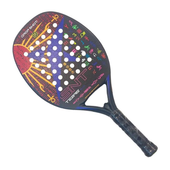 Raquete de Beach Tennis Tebas Blue - Drop Shot - Azul é ruim? Raquete de Beach Tennis Tebas Blue - Drop Shot - Azul é boa?