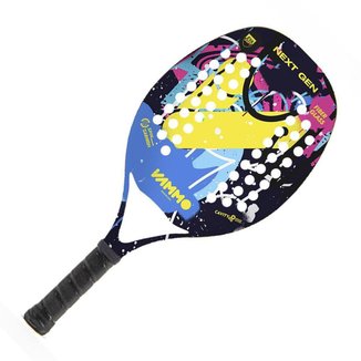 Raquete De Beach Tennis Vammo Next Gen Azul e Amarelo