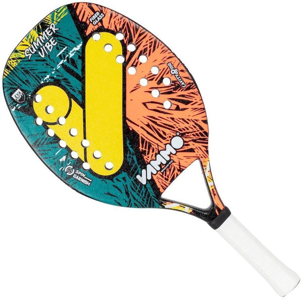 Raquete de Beach Tennis Vammo Summer Vibe Verde e Laranja