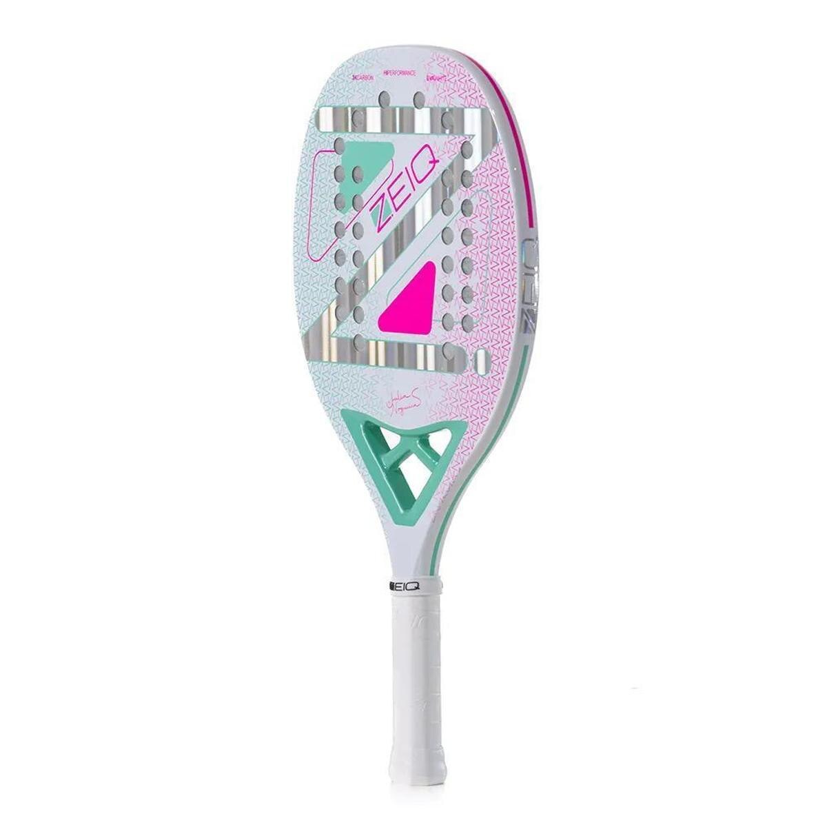 Raquete de Beach Tennis Zeiq Advanced Julia Nogueira White