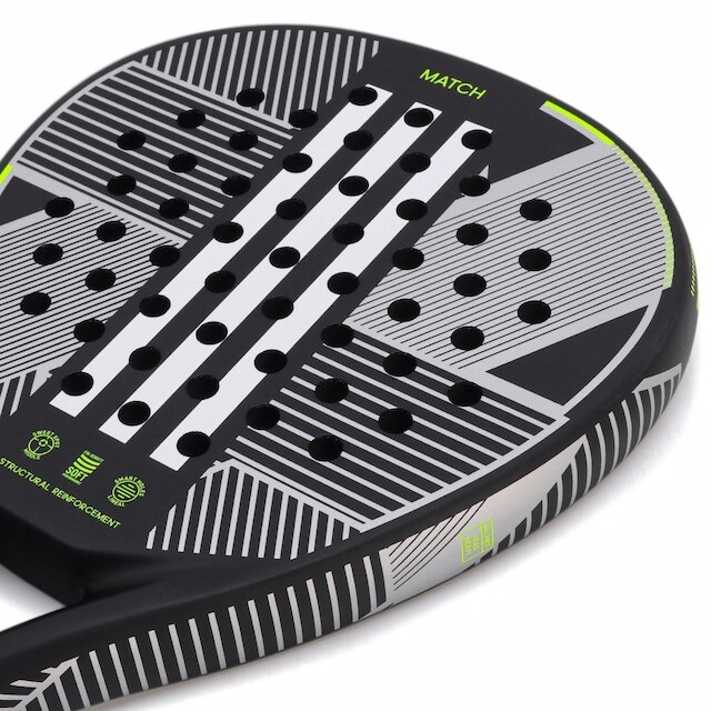Raquete de Padel Adidas Match 3.3 Preta e Limão