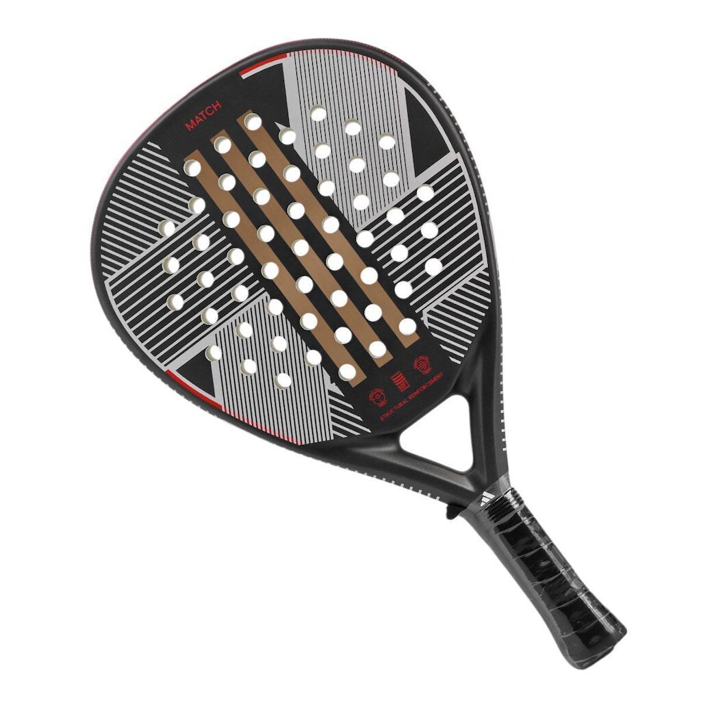 Raquete de Padel Adidas Match 3.3 Preta e Vermelha