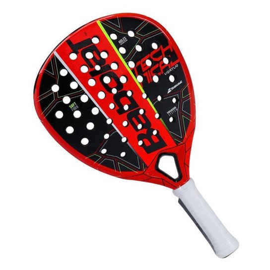 Raquete de Padel Babolat Technical Vertuo Preta e Vermelha - Vermelho Menor preço em Raquete de Padel Babolat Technical Vertuo Preta e Vermelha - Vermelho