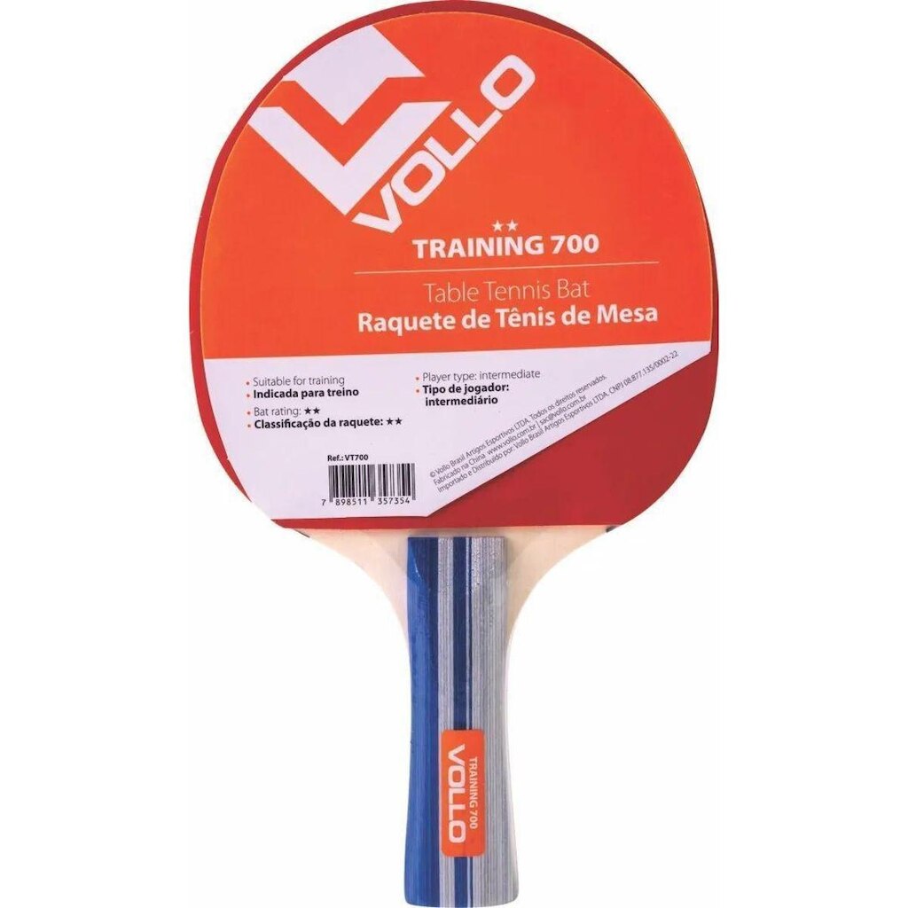 RAQUETE DE TÊNIS DE MESA PING PONG TRAINING 700 VOLLO