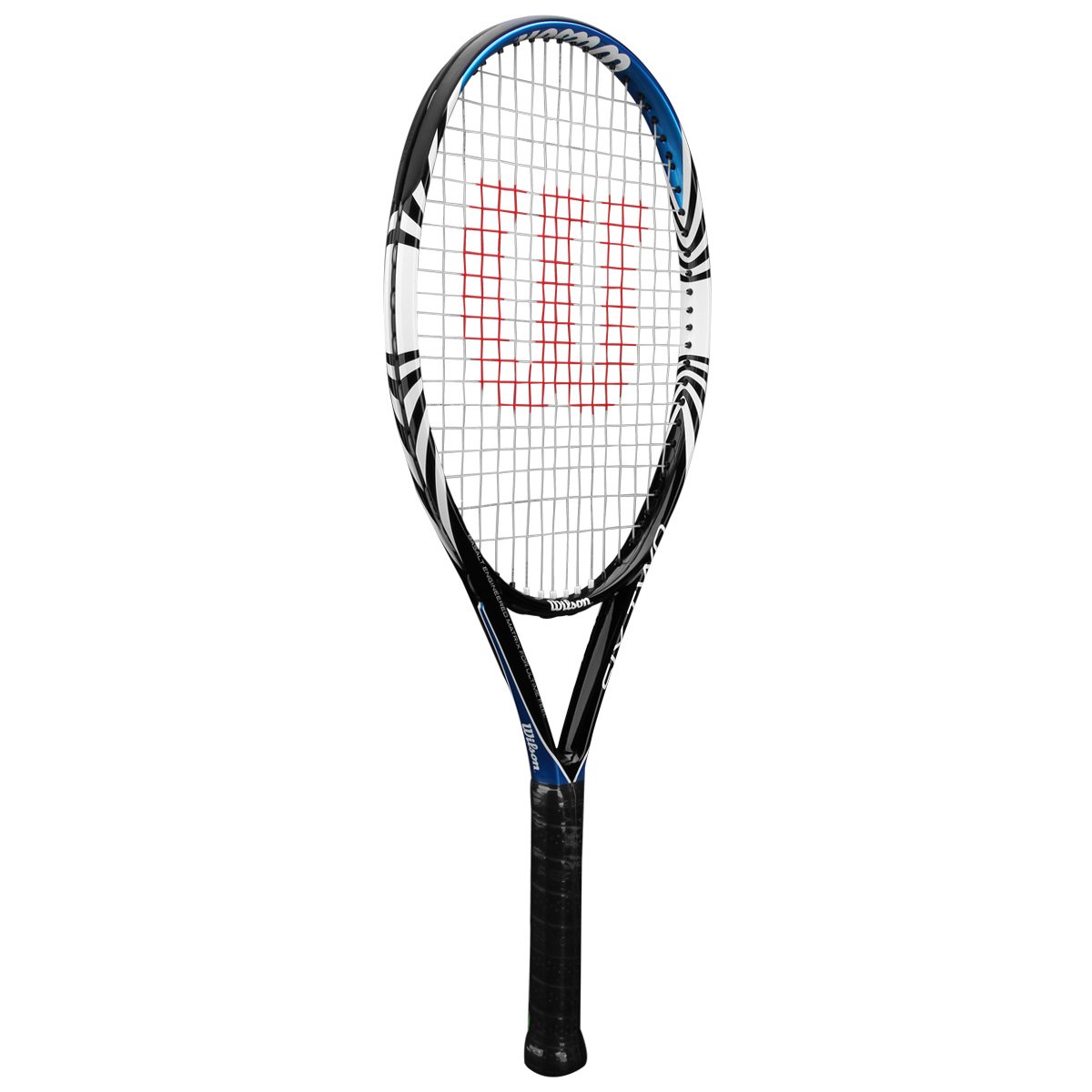 Raquete de Tennis Wilson Six Two 110 - Preto+Azul | Netshoes