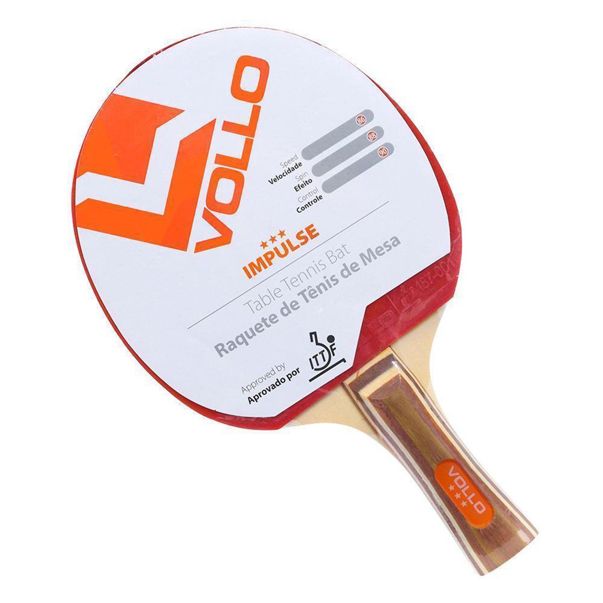 Raquete Tenis de Mesa Vollo Impulse ITTF Menor preço em Raquete Tenis de Mesa Vollo Impulse ITTF