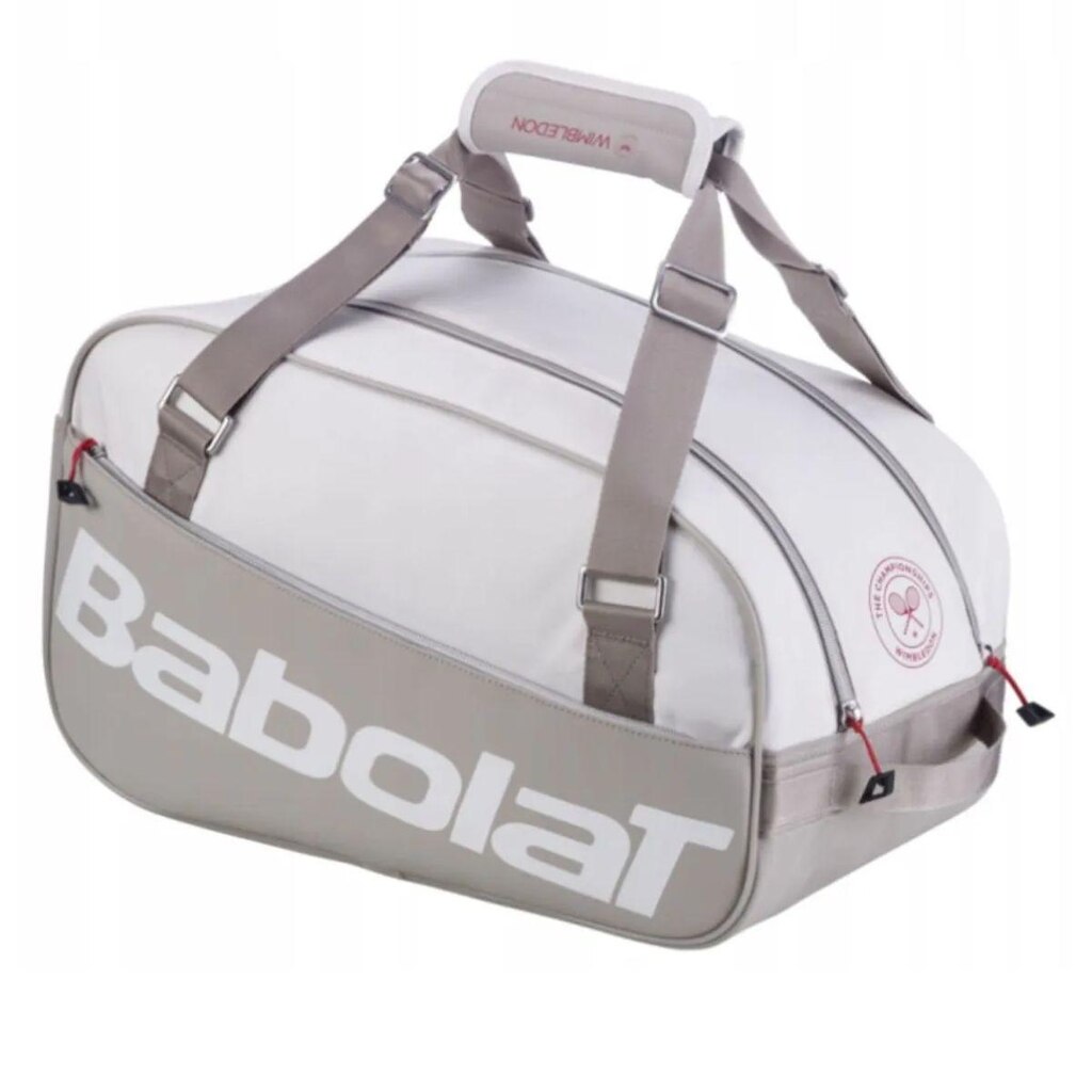 Raqueteira Babolat Court S Wimbledon X3 Branco e Cinza