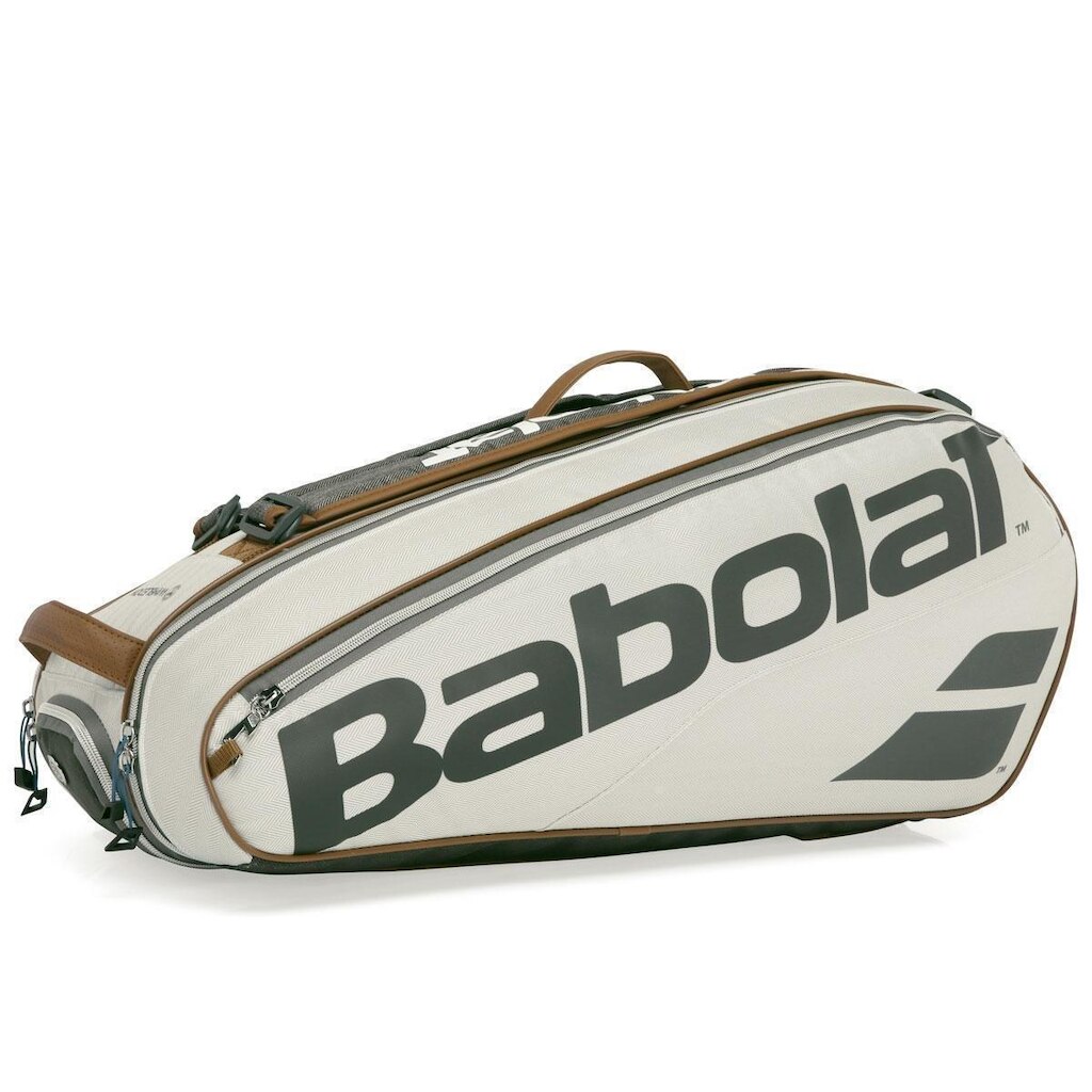 Raqueteira Babolat Wimbledon X6 Cinza e Marrom