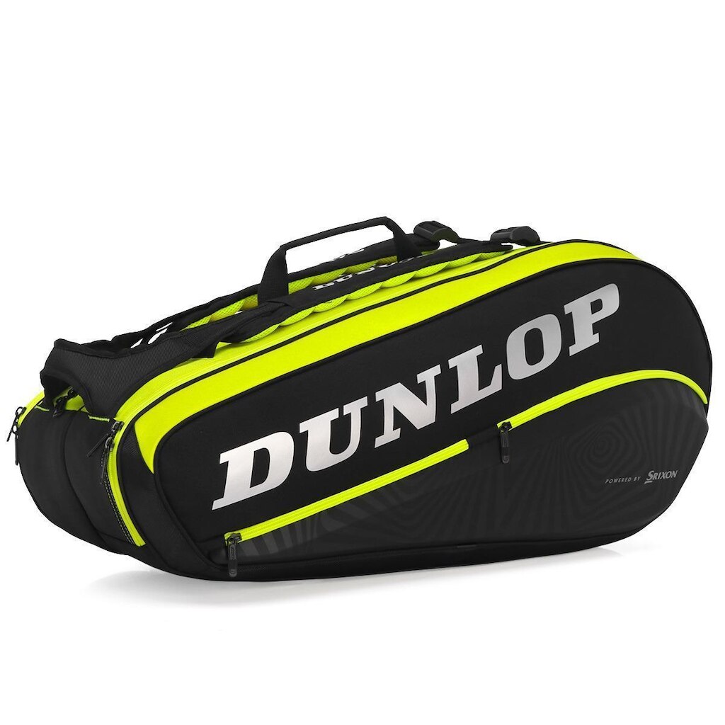 Raqueteira Dunlop SX Performance Thermo X8 Preta e Amarela