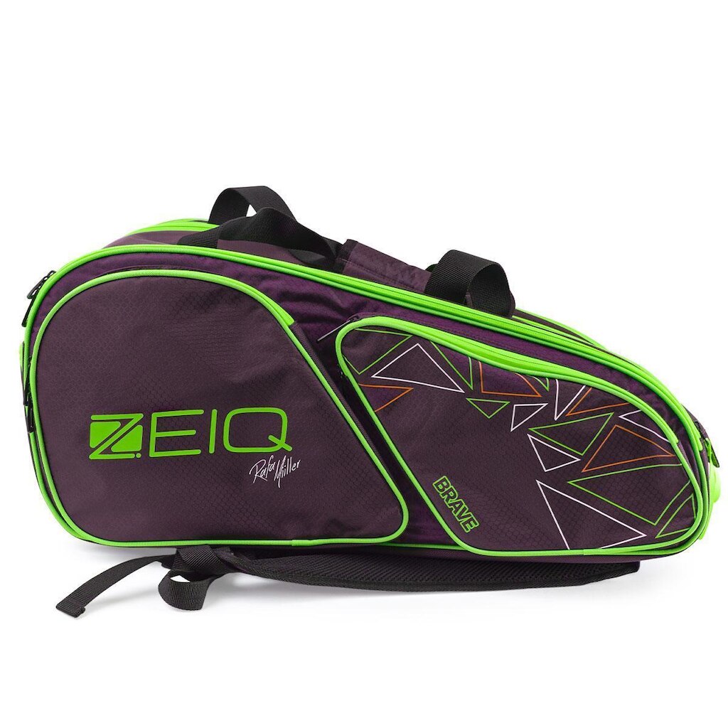 Raqueteira Zeiq Brave Roxa e Verde
