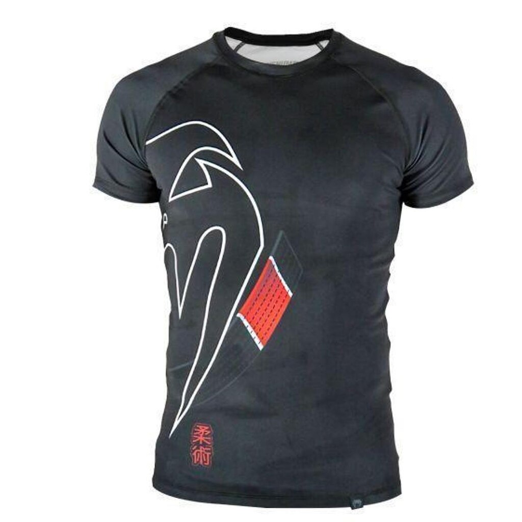 Rasguard Venum Black Belt Manga Curta