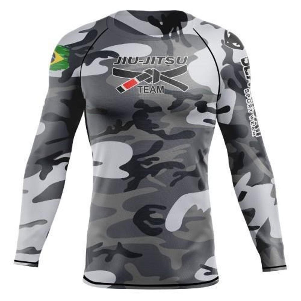 Rash Guard Jiu-Jitsu - Cinza | Netshoes