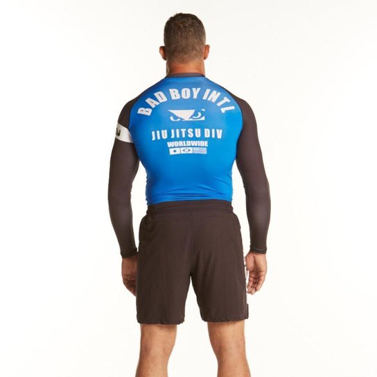 Rash Guard Manga Longa Bad Boy OSS GRAPPLING Branco Netshoes