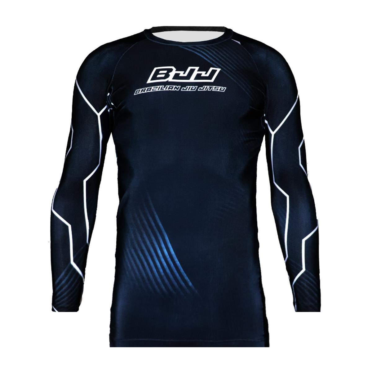 Rash Guard Masculina BJJ Spartanus FIghtwear Preto Netshoes
