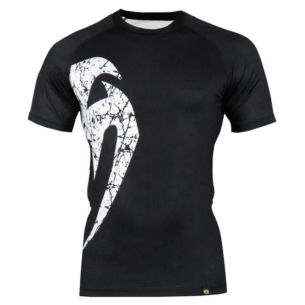 Rash Guard Venum Giant Classic Black Manga Curta