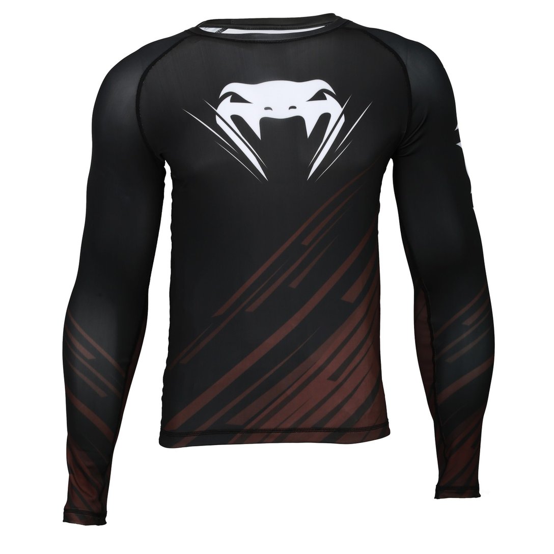 Rash Guard Venum No Gi 2.0 Preto+Marrom Netshoes