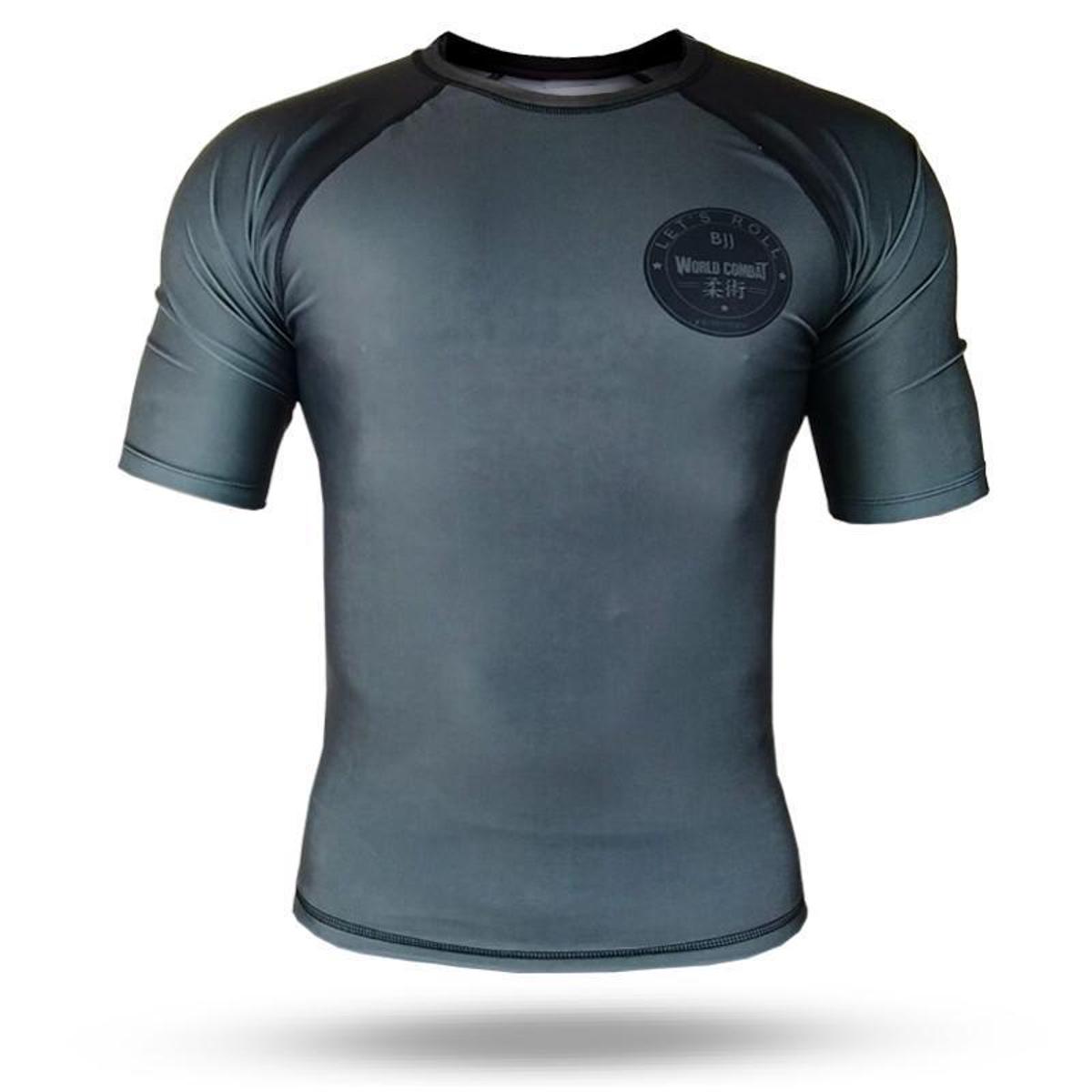 Rash Guard World Combat Let's Roll - Chumbo-GG - Cinza | Netshoes