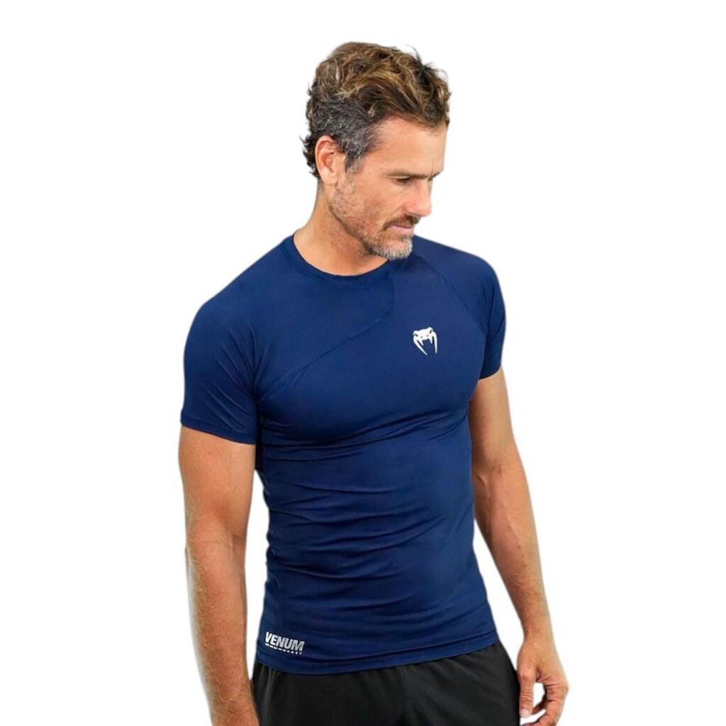 Rashguard Venum Flow Azul - Manga Curta - XGG