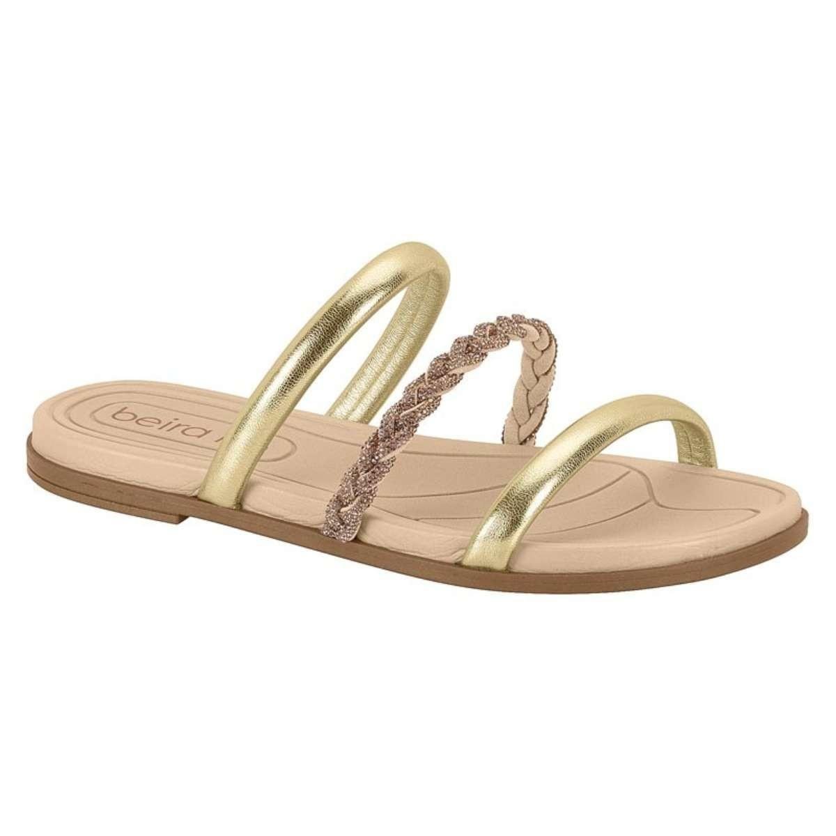 Rasteira Beira Rio Tira Trançada - Feminina Menor preço em Rasteira Beira Rio Tira Trançada - Feminina