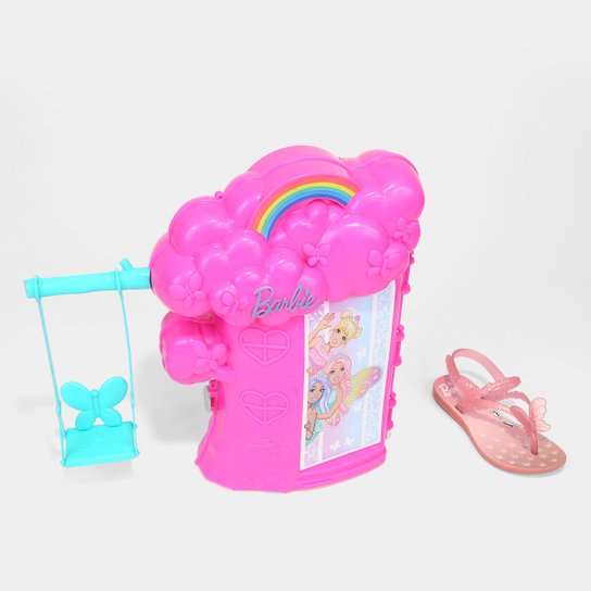 Rasteira Infantil Grendene Kids Barbie Casa Na Árvore - Rosa Menor preço em Rasteira Infantil Grendene Kids Barbie Casa Na Árvore - Rosa