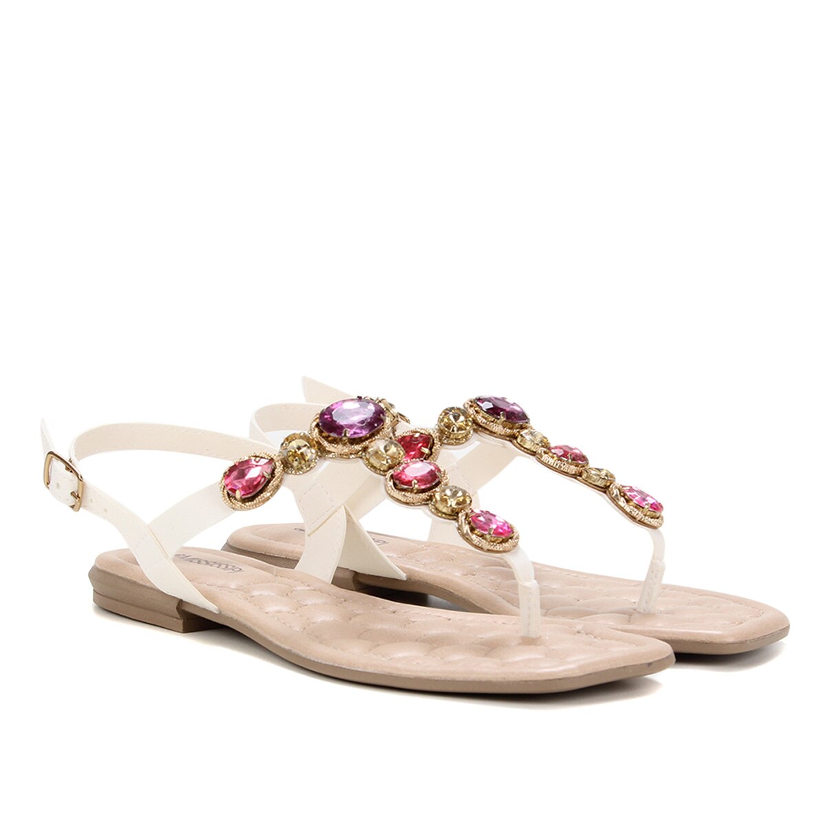 Rasteira Mississipi Beler Feminina - Branco | Netshoes
