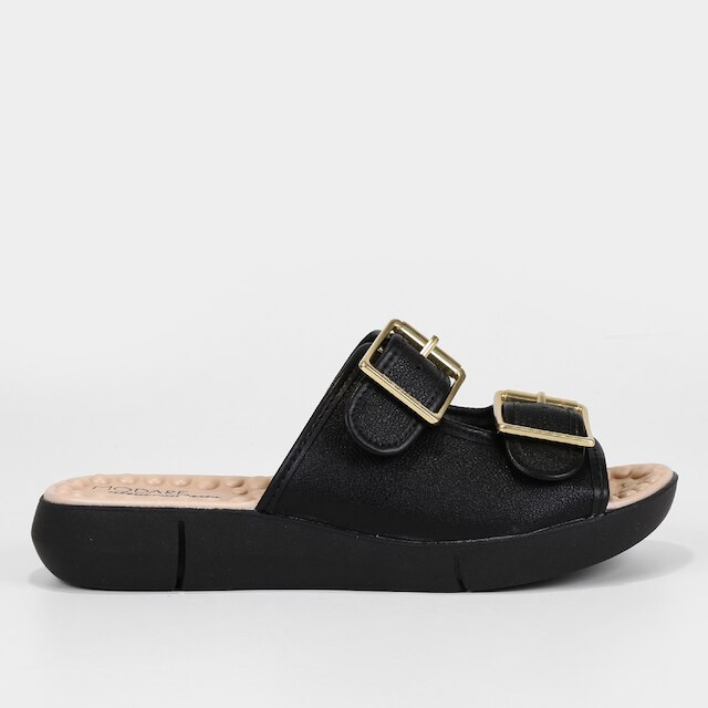 Rasteira Modare Fivela UltraConfort - Preto | Netshoes