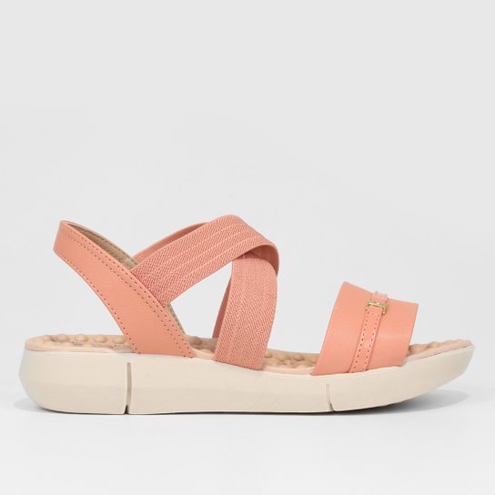 Rasteira Modare Flatform Tiras Cruzadas Feminina - Rosa Claro Menor preço em Rasteira Modare Flatform Tiras Cruzadas Feminina - Rosa Claro