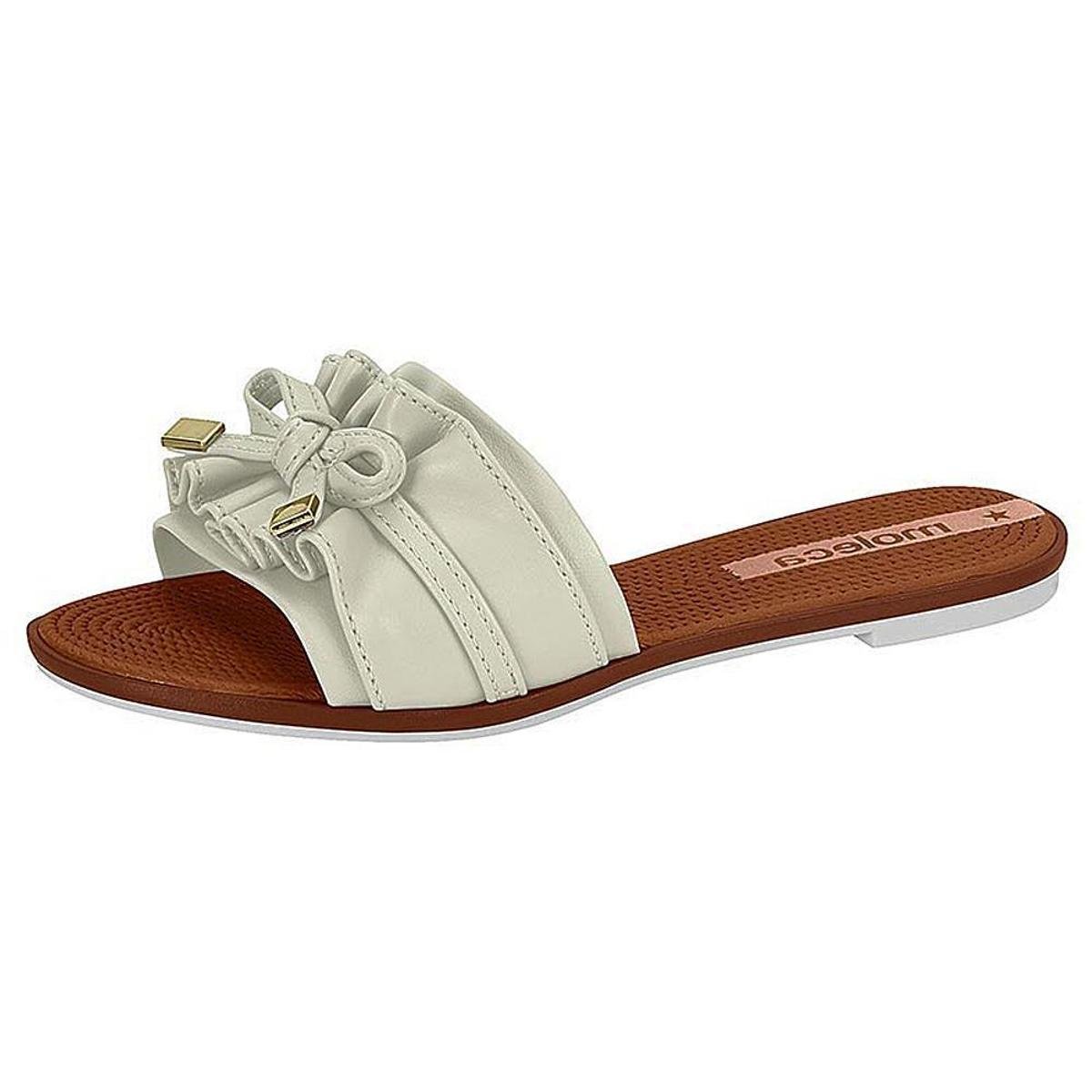 Rasteira Moleca Casual Com Laço Traçado - 5297.446.9569 - Areia | Netshoes