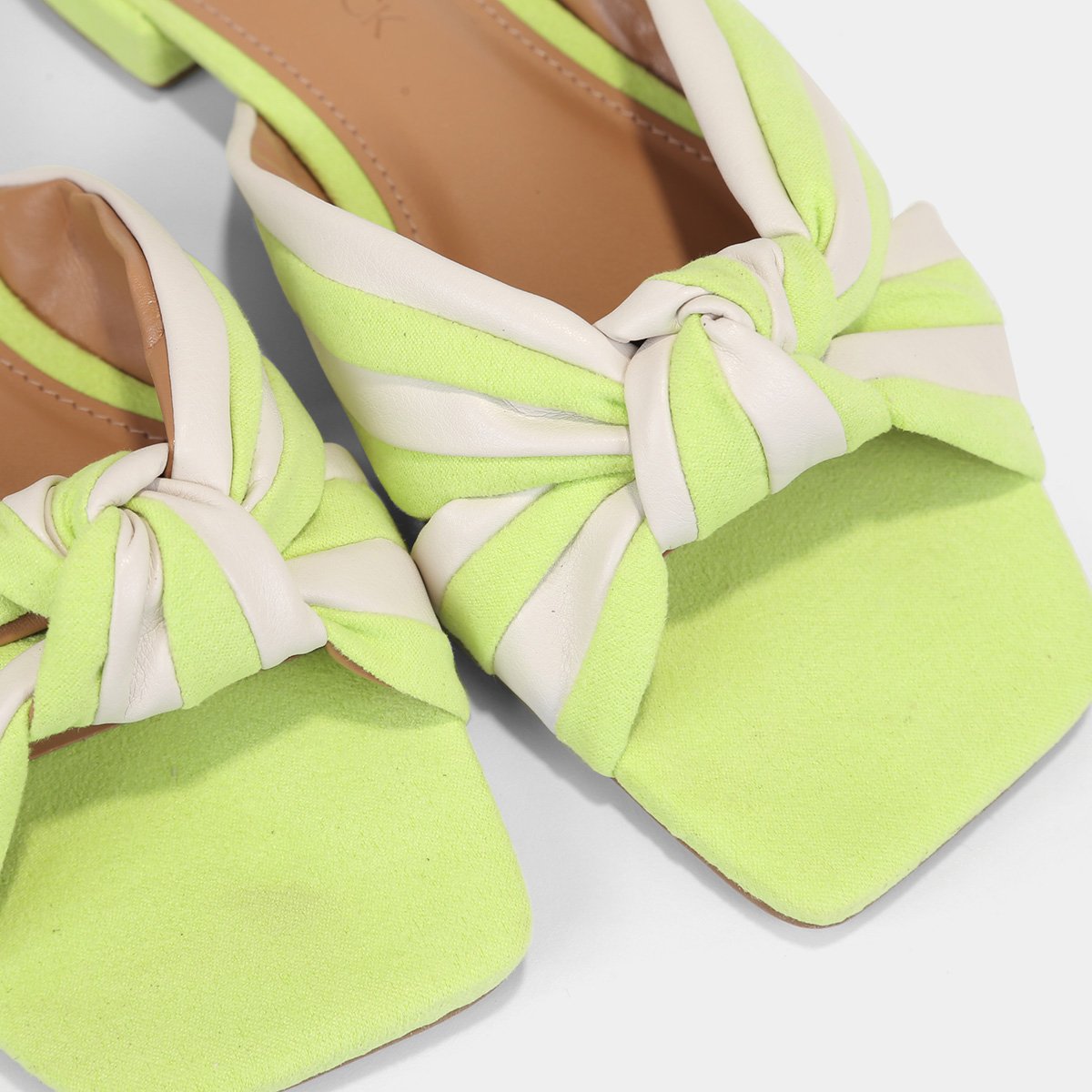 Rasteira Shoestock Nó Comfy Bico Quadrado - 5