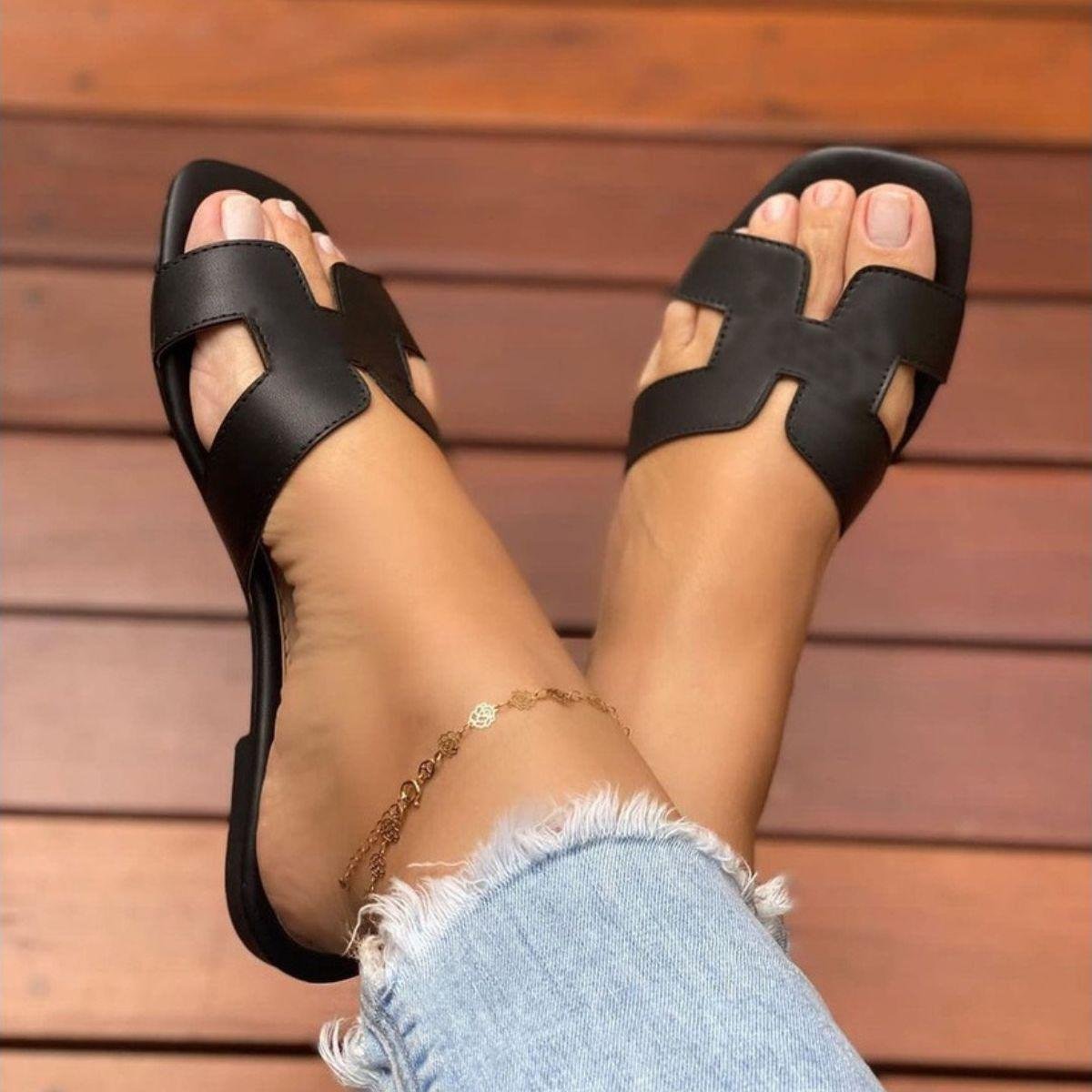 Rasteirinha Feminina H Chinelo Rasteira Verão Sandalia Baixa Menor preço em Rasteirinha Feminina H Chinelo Rasteira Verão Sandalia Baixa