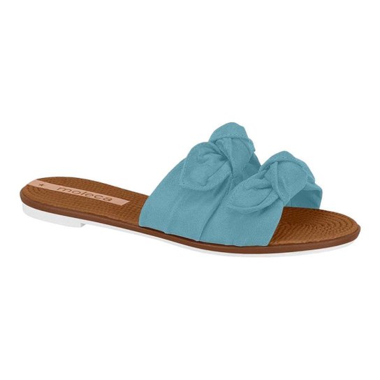 Rasteirinha Moleca 5297.424 Chinelo Slide nô laço tamanco Feminino - Verde Menor preço em Rasteirinha Moleca 5297.424 Chinelo Slide nô laço tamanco Feminino - Verde