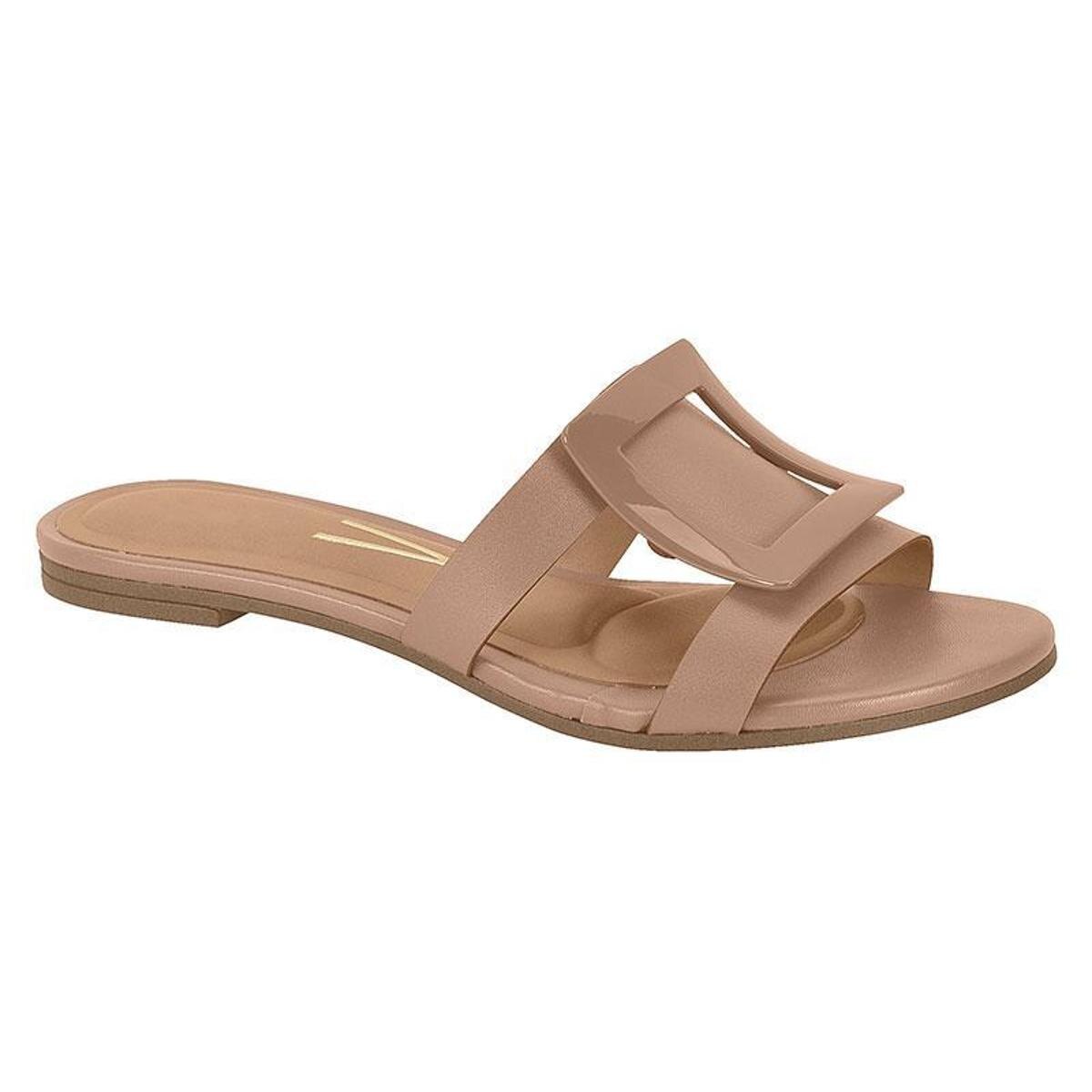 Rasteira Vizzano com Fivela Verniz Caramelo Marrom - Studio Z