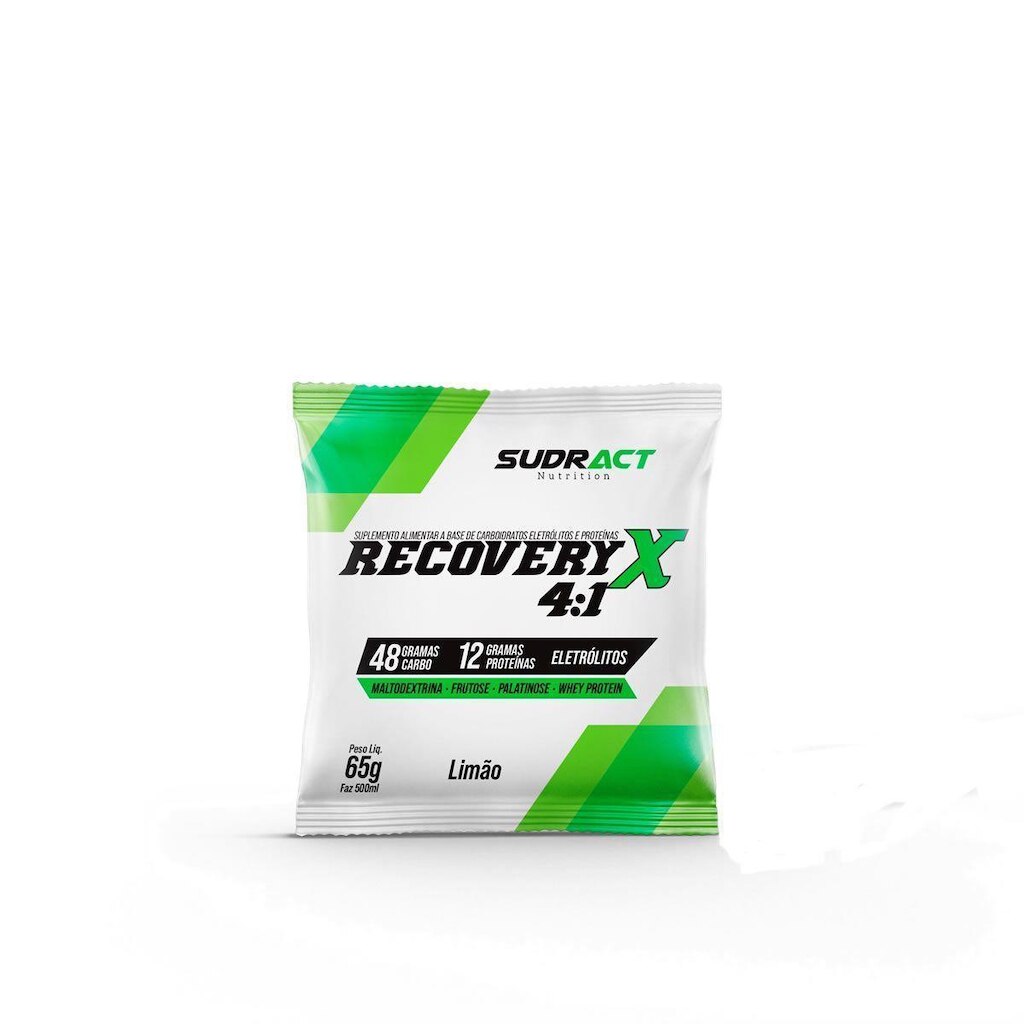 Recovery X 4:1 - 1 Sachê de 65g Limão - Sudract Nutrition
