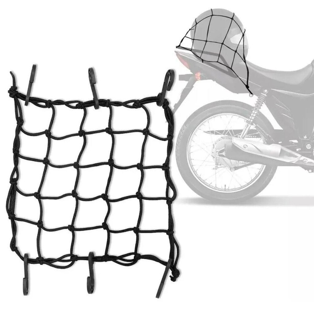Rede Aranha Elástico para Bagageiro Grande 45x45 - Piraval
