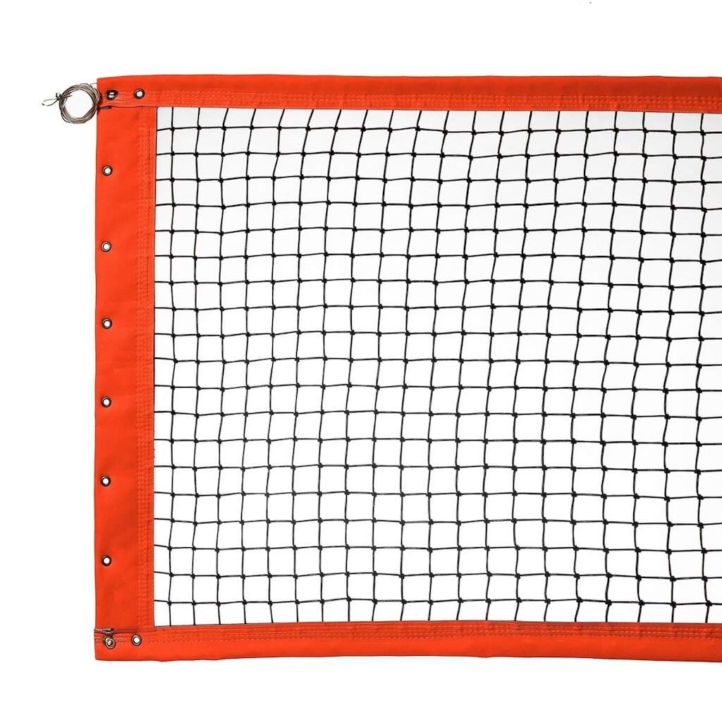Rede de beach tennis duplas 8,5 metros faixa laranja