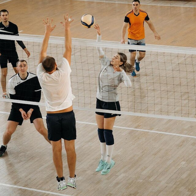 Rede de Vôlei 9,5m com 4 Faixas Sintéticas
