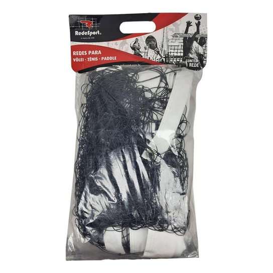 Rede Vôlei 2 Faixas Couro Profissional Rede Sport - Preto Menor preço em Rede Vôlei 2 Faixas Couro Profissional Rede Sport - Preto